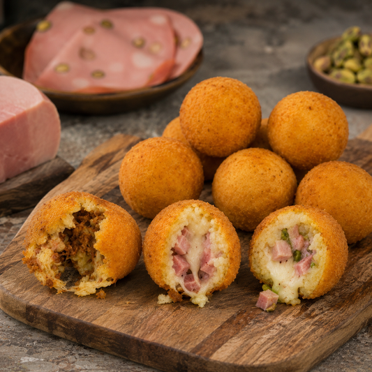 MINI ARANCINI ASSORTITI DA 1 KG (65gr. x PZ.) PREFRITTI