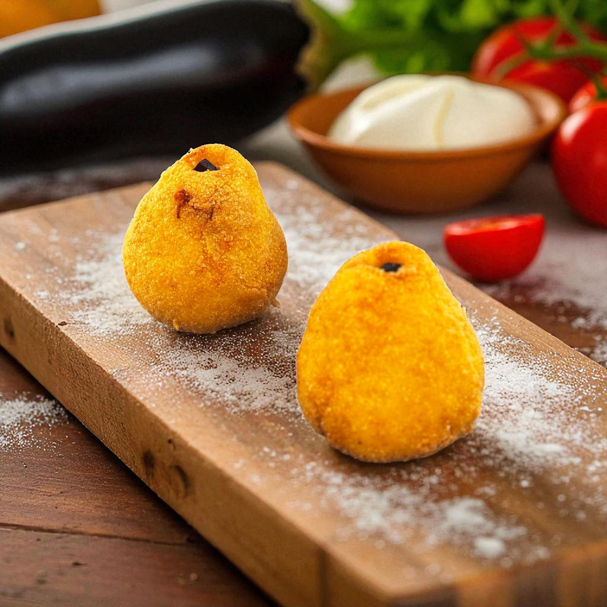 Norma Bomb: melanzane fritte, pomodoro e mozzarella