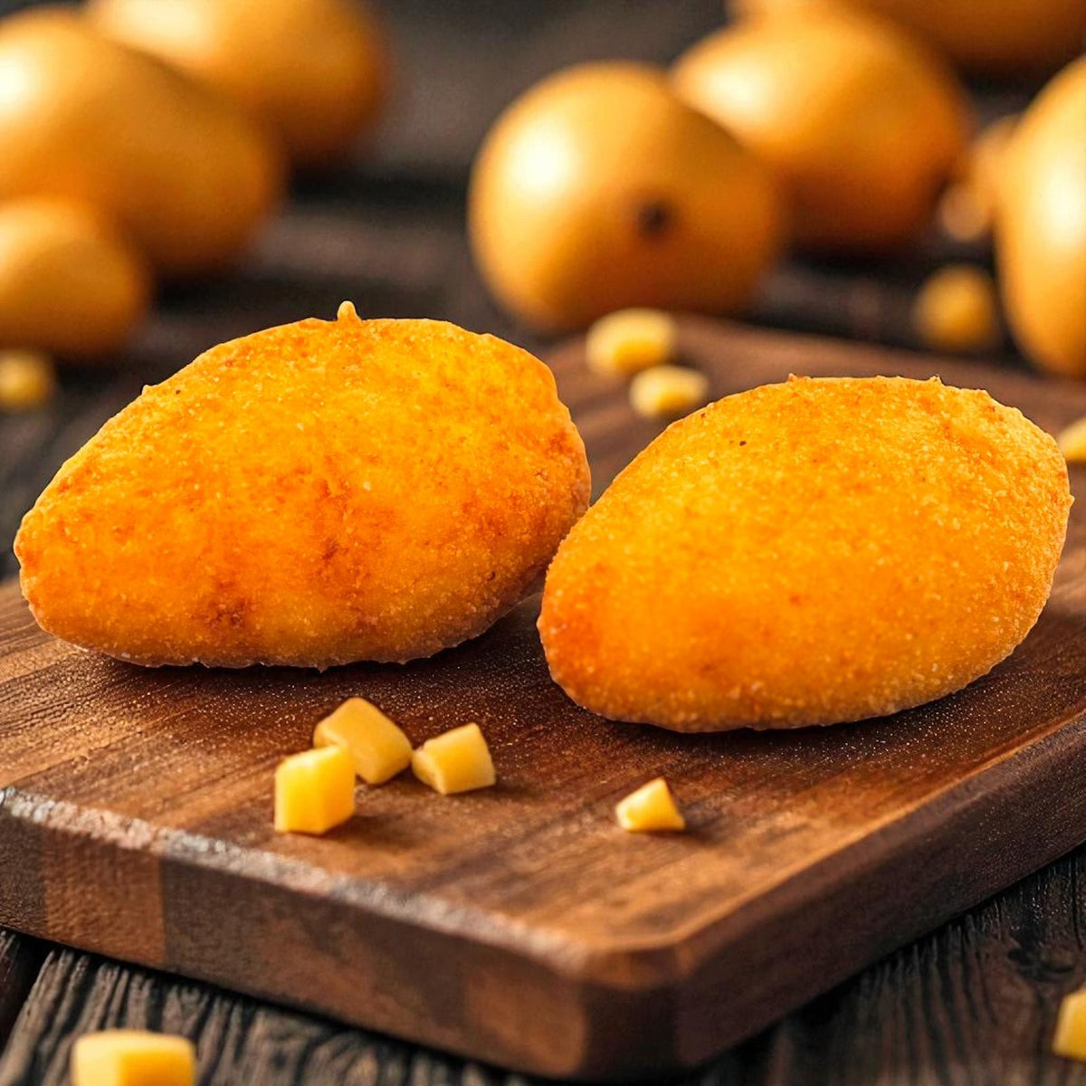 Crocchè ripiene di prosciutto, mozzarella e besciamella